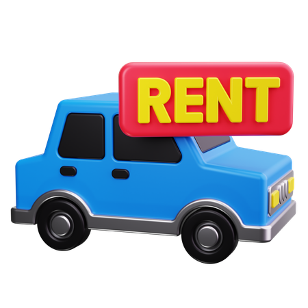 Autovermietung  3D Icon