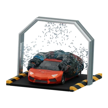 Auto waschen  3D Icon