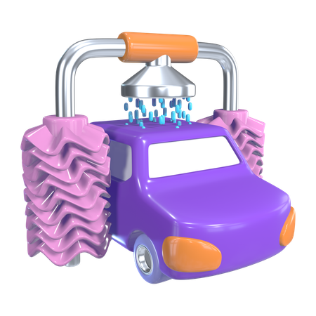 Autowäsche  3D Icon