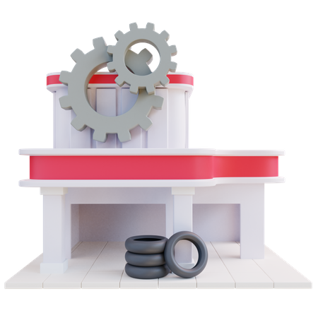 Autowerkstatt  3D Icon