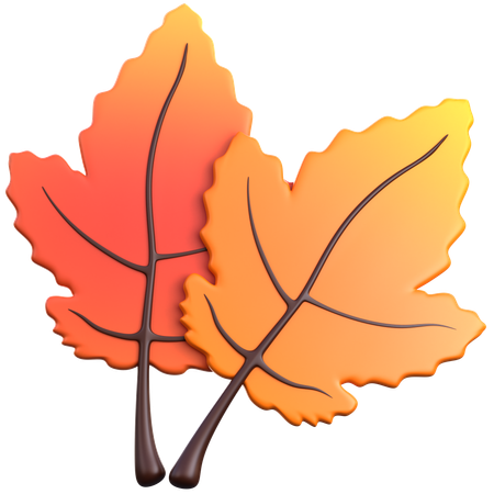 Autum Leaf  3D Icon