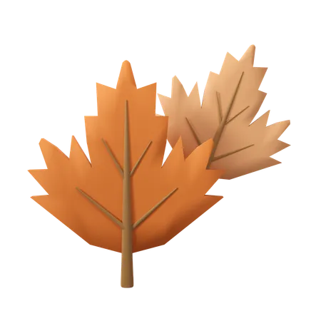 Autum Leaf  3D Icon