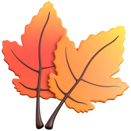 Autum Leaf  3D Icon