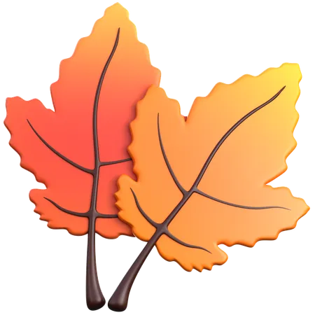 Autum Leaf  3D Icon