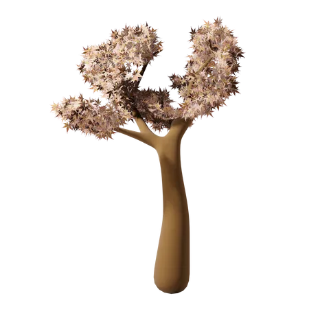 Big Tree In Autumn 3 D Design 3D Icon