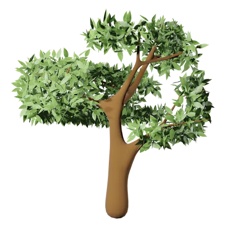 Big Tree In Autumn 3 D Design 3D Icon