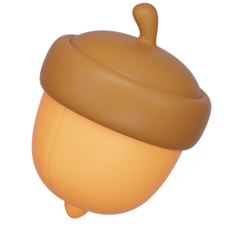 Autumn Acorn  3D Icon