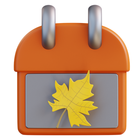 Autumn Calendar  3D Icon