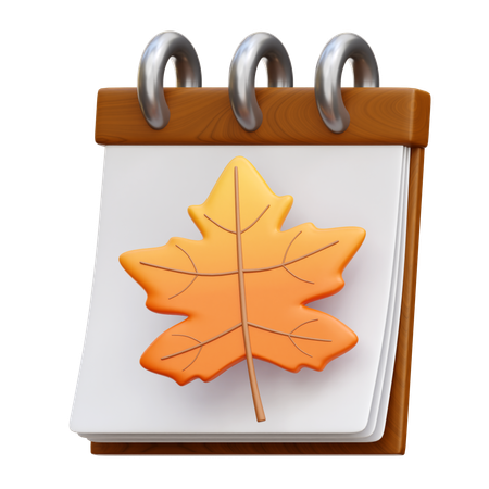 Autumn Calendar  3D Icon
