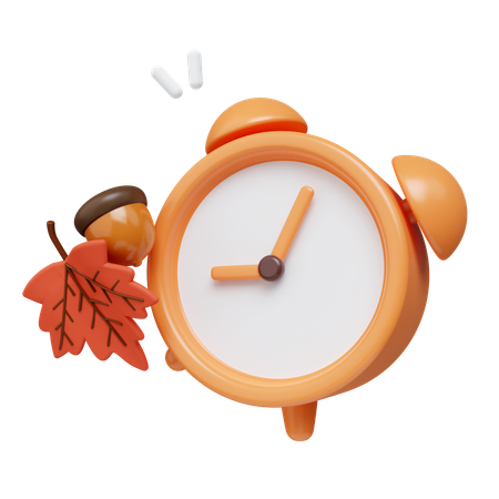 Autumn Clock  3D Icon