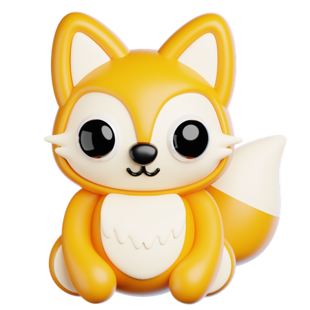 Autumn Fox  3D Icon