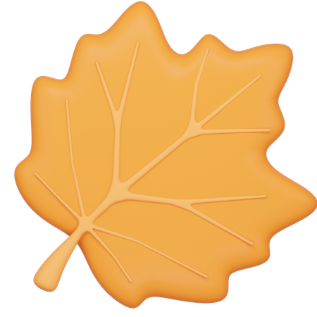 Autumn Leaf  3D Icon