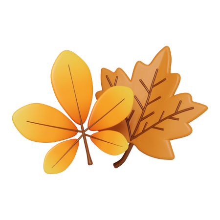 Autumn Leaf  3D Icon