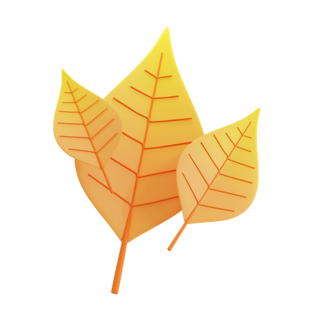 Autumn Leaf  3D Icon