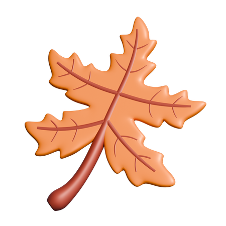 Autumn Leaf  3D Icon