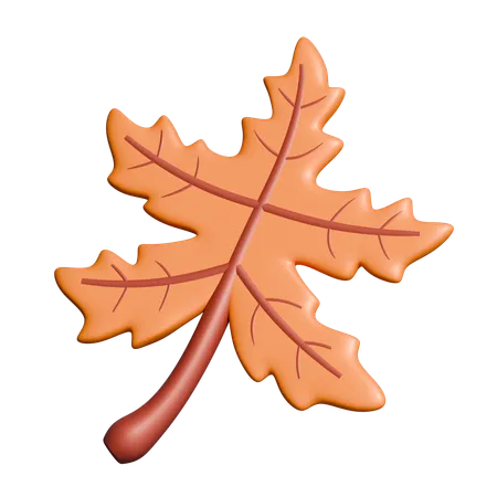 Autumn Leaf  3D Icon