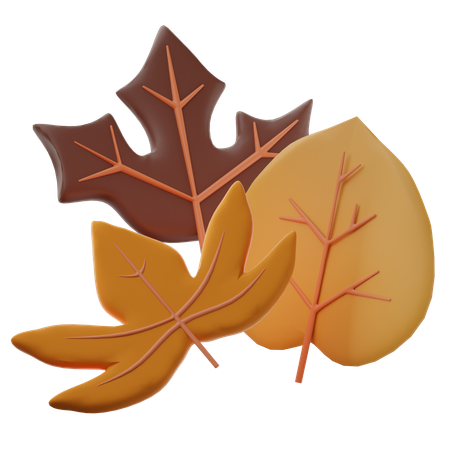 Autumn Leaf  3D Icon