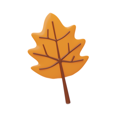 Autumn Leaf  3D Icon