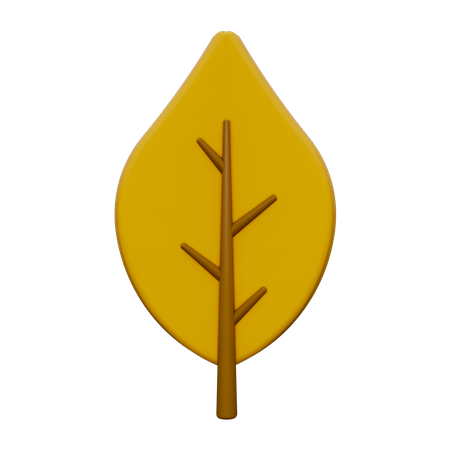 Autumn Leaf  3D Icon