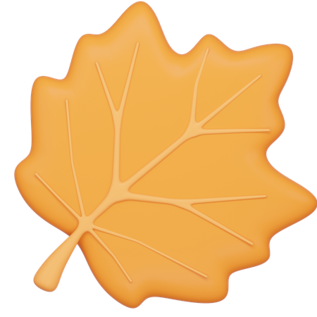 Autumn Leaf  3D Icon