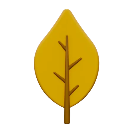 Autumn Leaf  3D Icon
