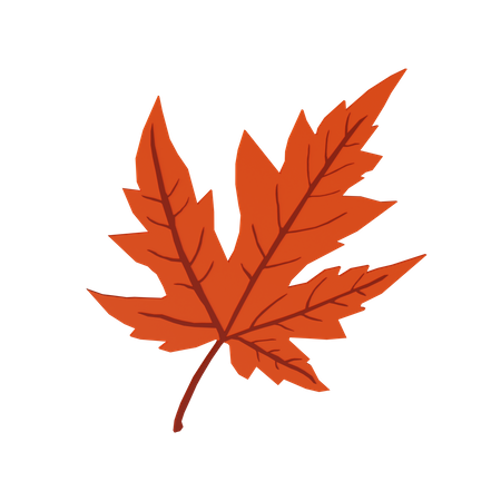 Autumn Leave  3D Illustration