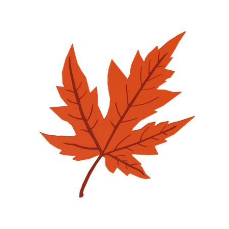 Autumn Leave 3D Illustration