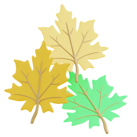 Autumn Leaves  3D Icon