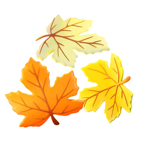 Autumn Leaves  3D Icon