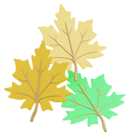 Autumn Leaves  3D Icon