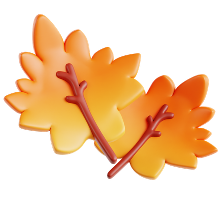 Autumn Leaves  3D Icon