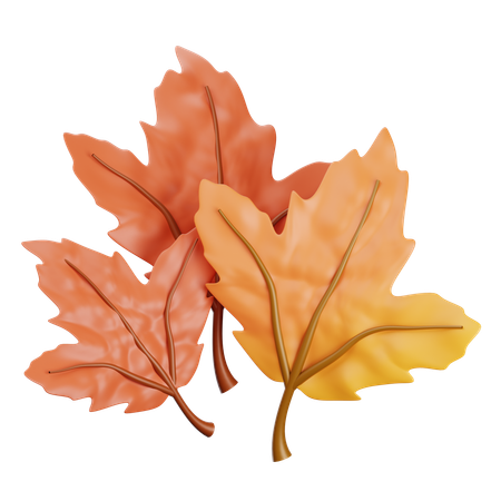 Autumn Leaves  3D Icon