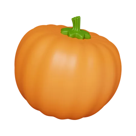 3 D Autumn Pumpkin Golden Fall Season Decoration Icon Isolated On Gray Background 3 D Rendering Illustration Clipping Path 3D Icon
