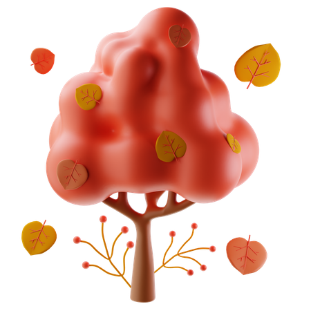 Autumn Tree  3D Icon