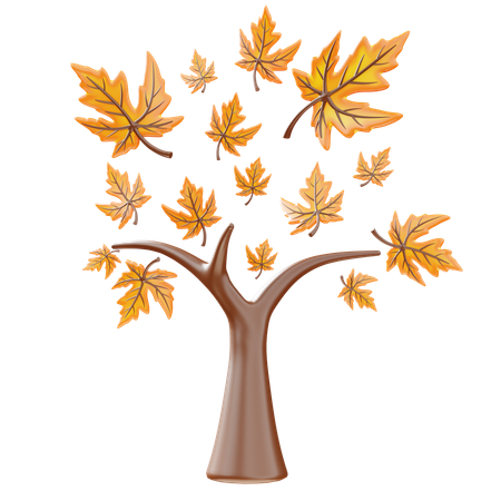 Autumn Tree  3D Icon