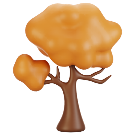 Autumn tree  3D Icon