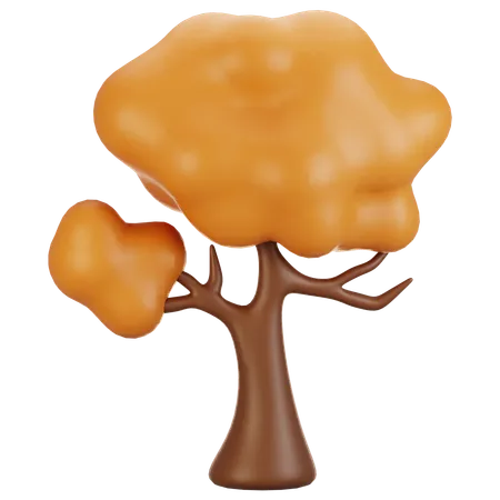 Autumn tree  3D Icon