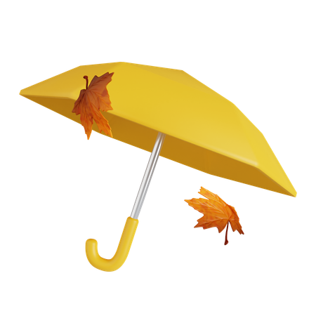 Autumn Umbrella  3D Icon