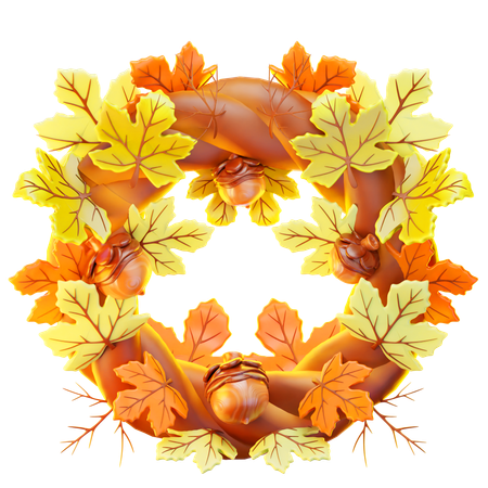 Autumn Wreath  3D Icon