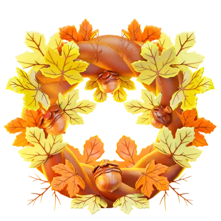 Autumn Wreath  3D Icon