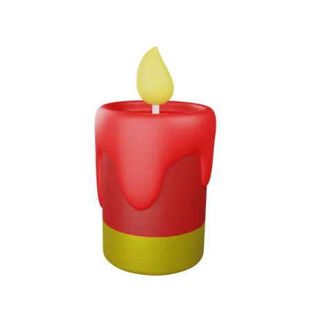 Lumière de bougie  3D Icon