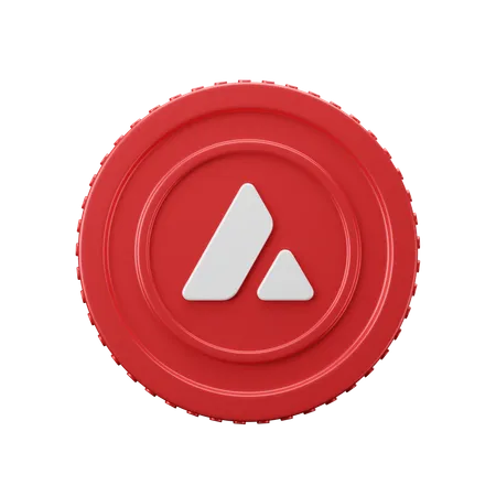 Avalance Coin AVAX  3D Icon
