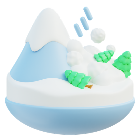 Avalancha  3D Icon