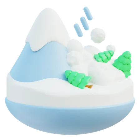 Avalancha  3D Icon