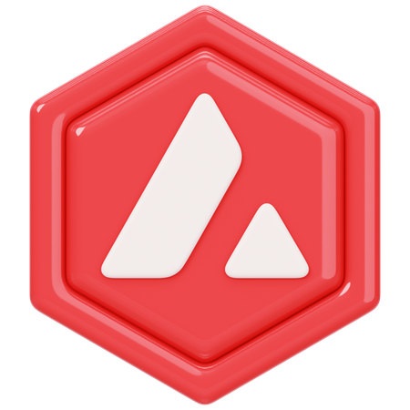 Insignia de avalancha (AVAX)  3D Icon