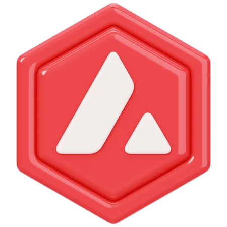Insignia de avalancha (AVAX)  3D Icon