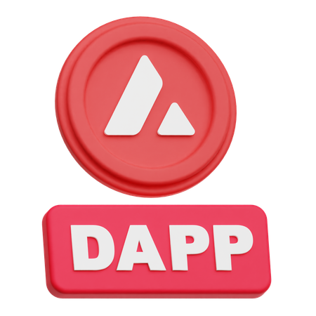Dapp de avalancha  3D Icon