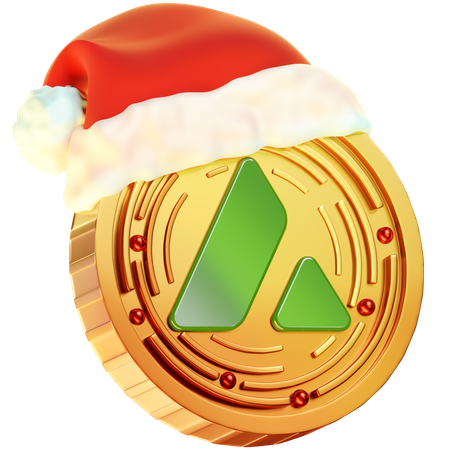 Moneda de navidad avalancha  3D Icon