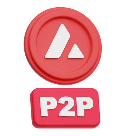 Avalancha P 2 P  3D Icon