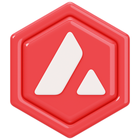 Avalanche (AVAX) Badge  3D Icon